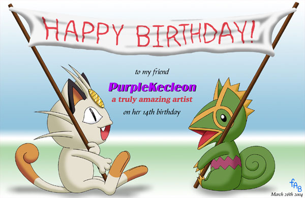 PurpleKecleon's Birthday