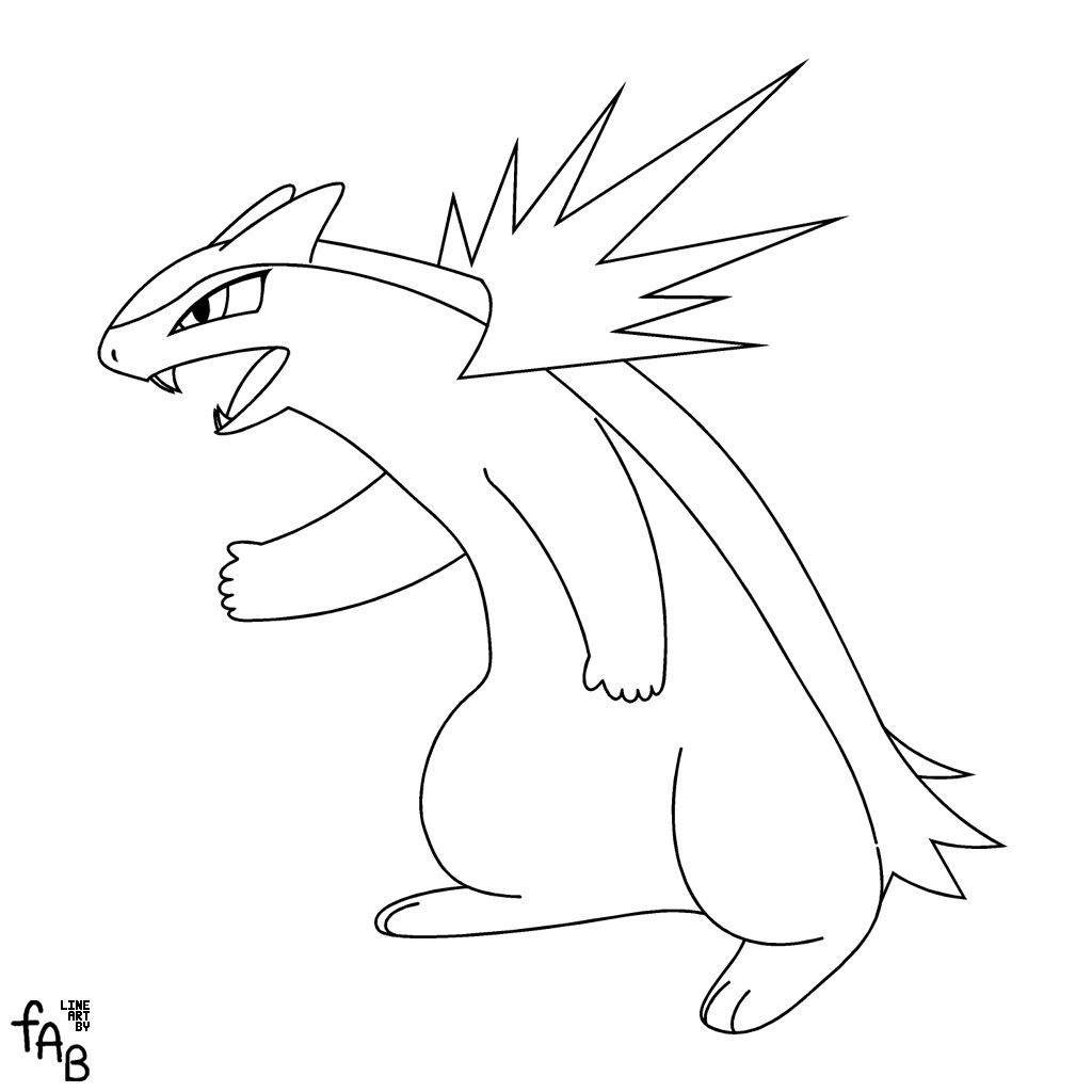 quilava pokemon coloring pages - photo #28