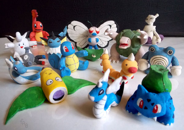 Pokémon Clay Figures