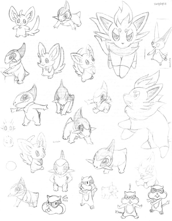 Sketch Page Fifth Gen
