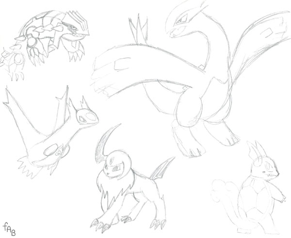 Sketch Page for Gift Art