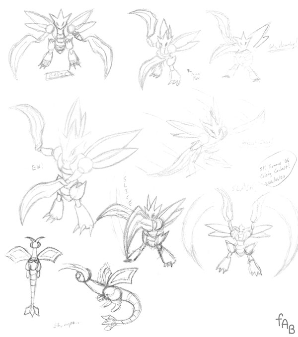 Sketch Page Scyther