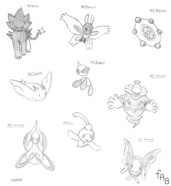 Sketch Page Sinnoh 1