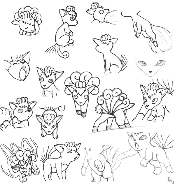 Sketch Page Vulpix